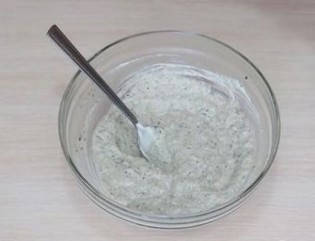 The powder with sour cream